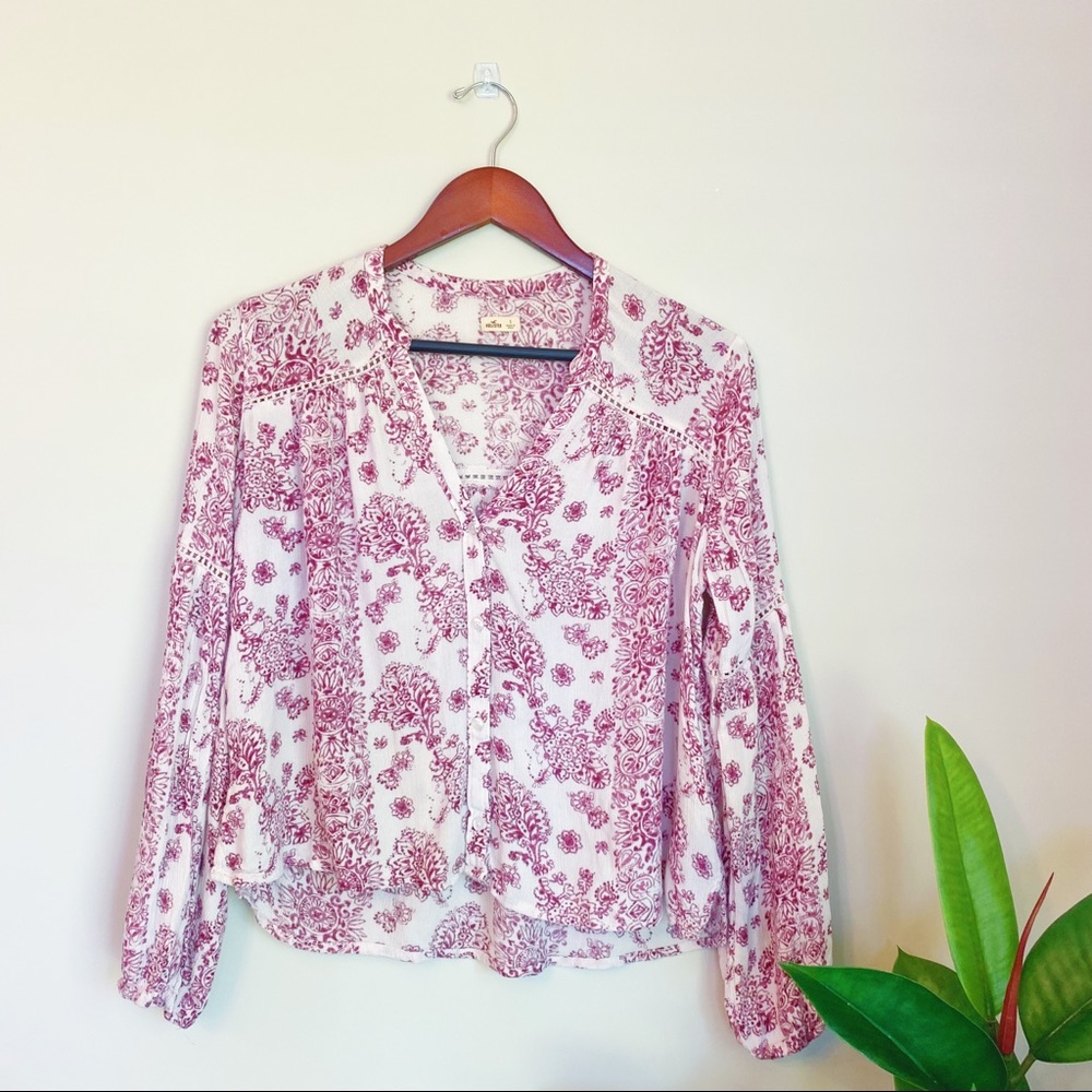Hollister Co. puff sleeve top